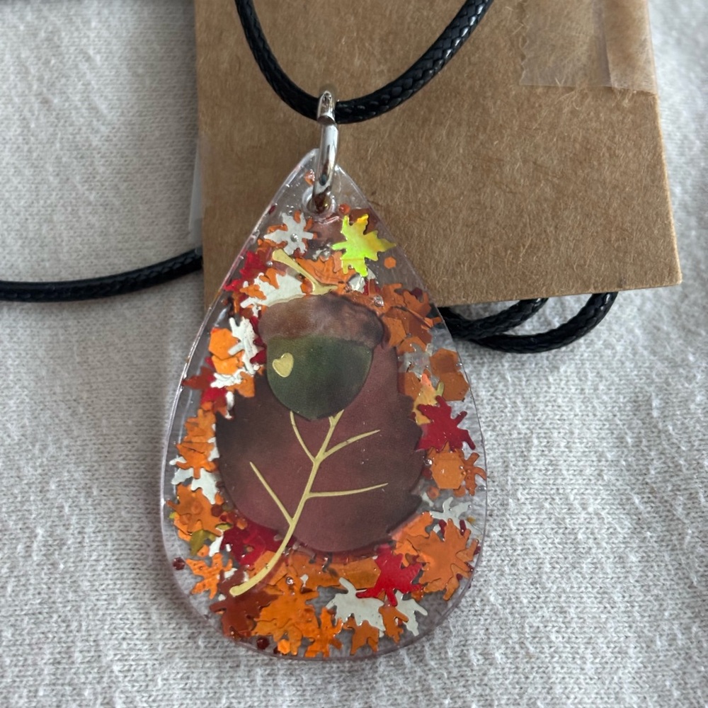 Autumn Leaf Pendant Necklace